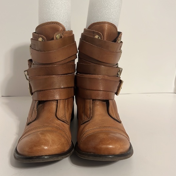 Santa Lolla Brown Leather Boots Size 6 - Picture 4 of 12